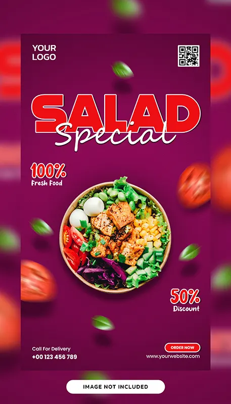 salad-healthy-menu-promotion-social-media-instagram-post-banner-template