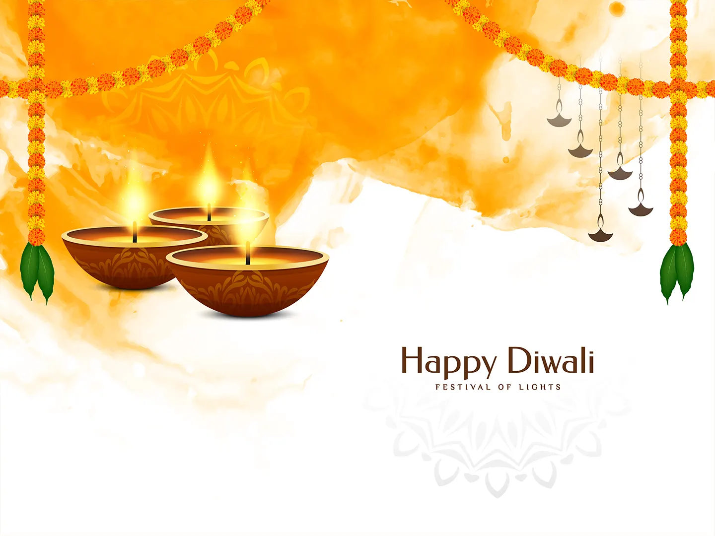 Cultural happy diwali festival celebration background - The Wallpaper